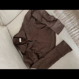 Joah Brown Aspen Half-Zip Pullover Size S/M